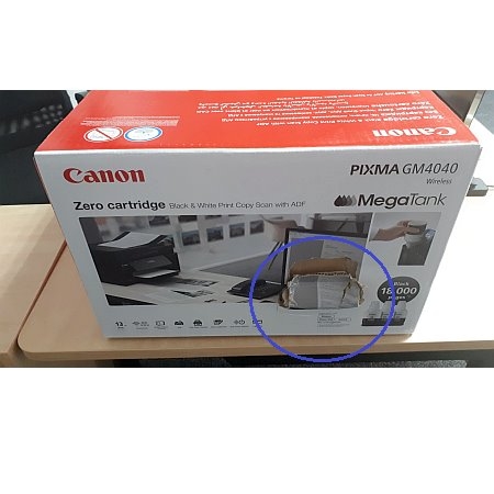 Canon PIXMA GM4040 + 2 x GI-40 PGBK (poškozený obal)